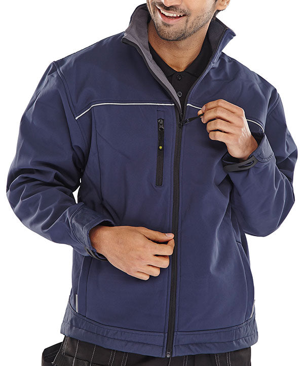 SOFT SHELL JACKET NAVY 5XL
