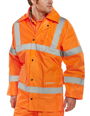 L/WT ORANGE EN ISO 20471 JKT XXXL