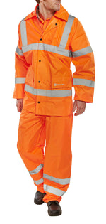 L/WT ORANGE EN ISO 20471 SUIT XXXL