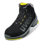 UVEX 1 SAFETY BOOT BLACK/ YELLOW SIZE 15