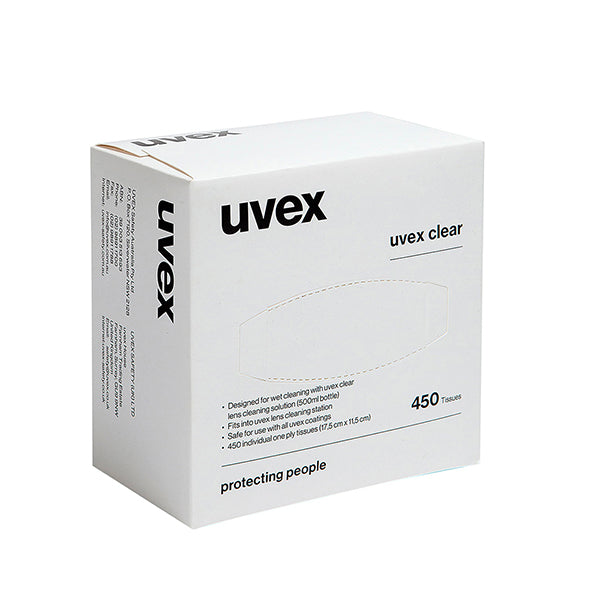 UVEX CLEANING TISSUES 450/BOX
