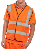 BSEEN EN ISO 20471 VEST ORANGE 7XL