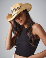 Beechfield Straw Cowboy Hat