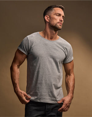 Tee Jays Mens Roll Up Sleeve Tee