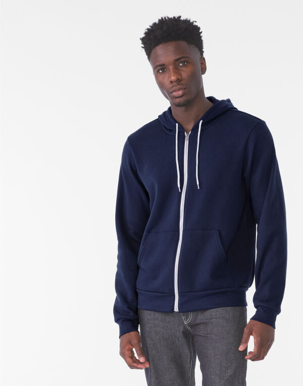 Canvas Unisex Fleece Zip-Up Hoodie