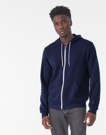 Canvas Unisex Fleece Zip-Up Hoodie