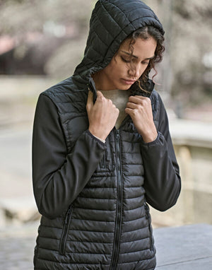 Tee Jays Womens Hooded Crossover Jkt