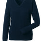Russell Collection Ladies VNeck Pullover