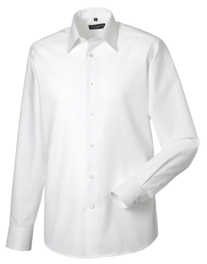 Russell Collection Men LS Tailor Oxford