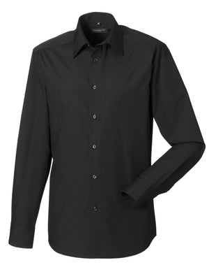 Russell Collection Mens LS Tailor Poplin