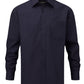 Russell Collection Men LS Classic Poplin