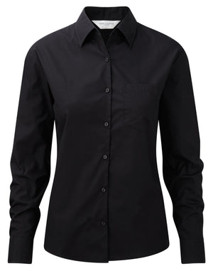 Russell Collection Lady LS PureCot Shirt