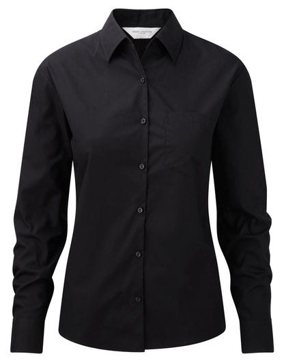 Russell Collection Lady LS PureCot Shirt