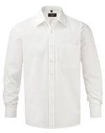 Russell Collection Mens LS PureCot Shirt