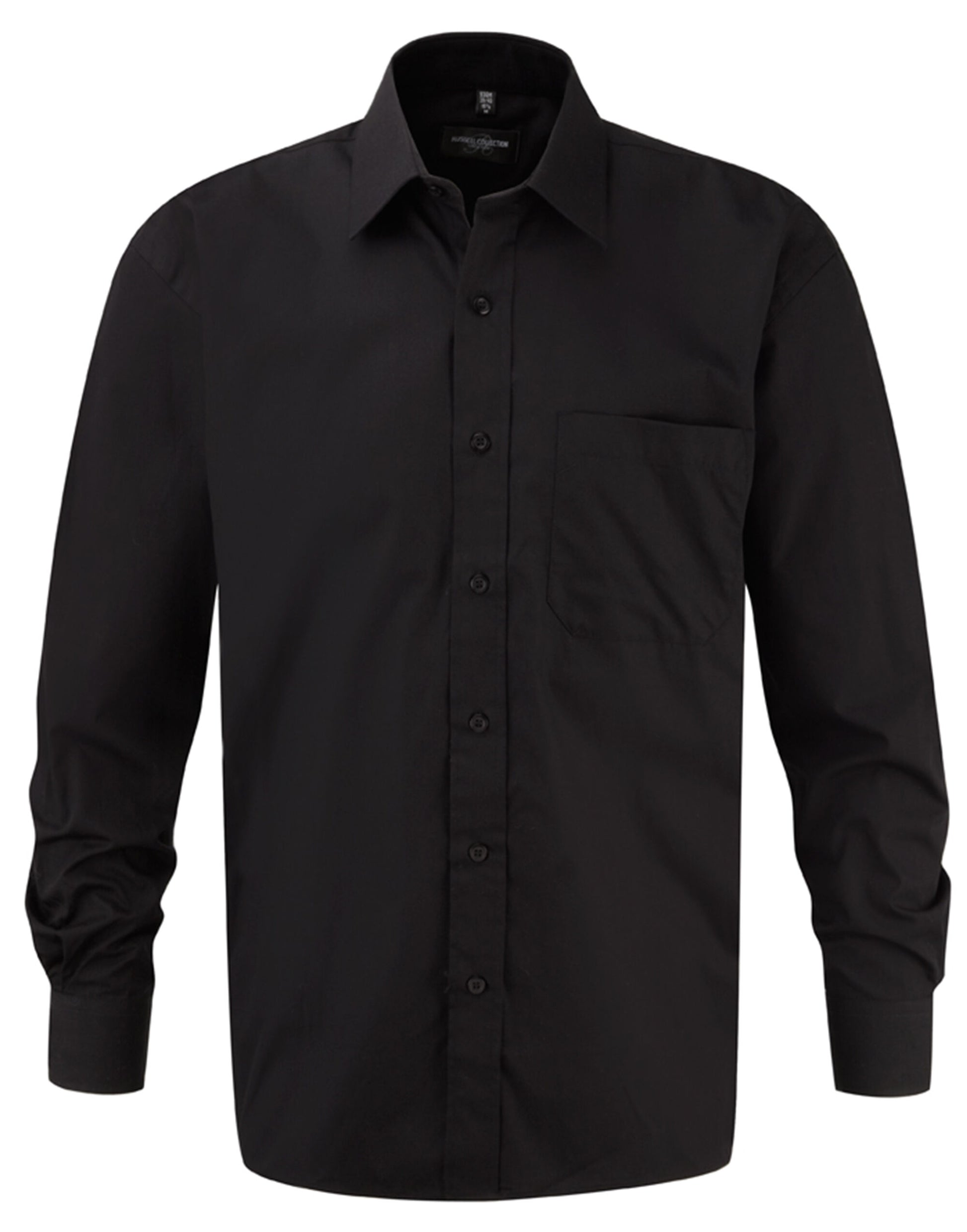 Russell Collection Mens LS PureCot Shirt