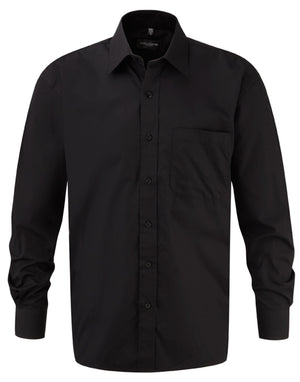 Russell Collection Mens LS PureCot Shirt