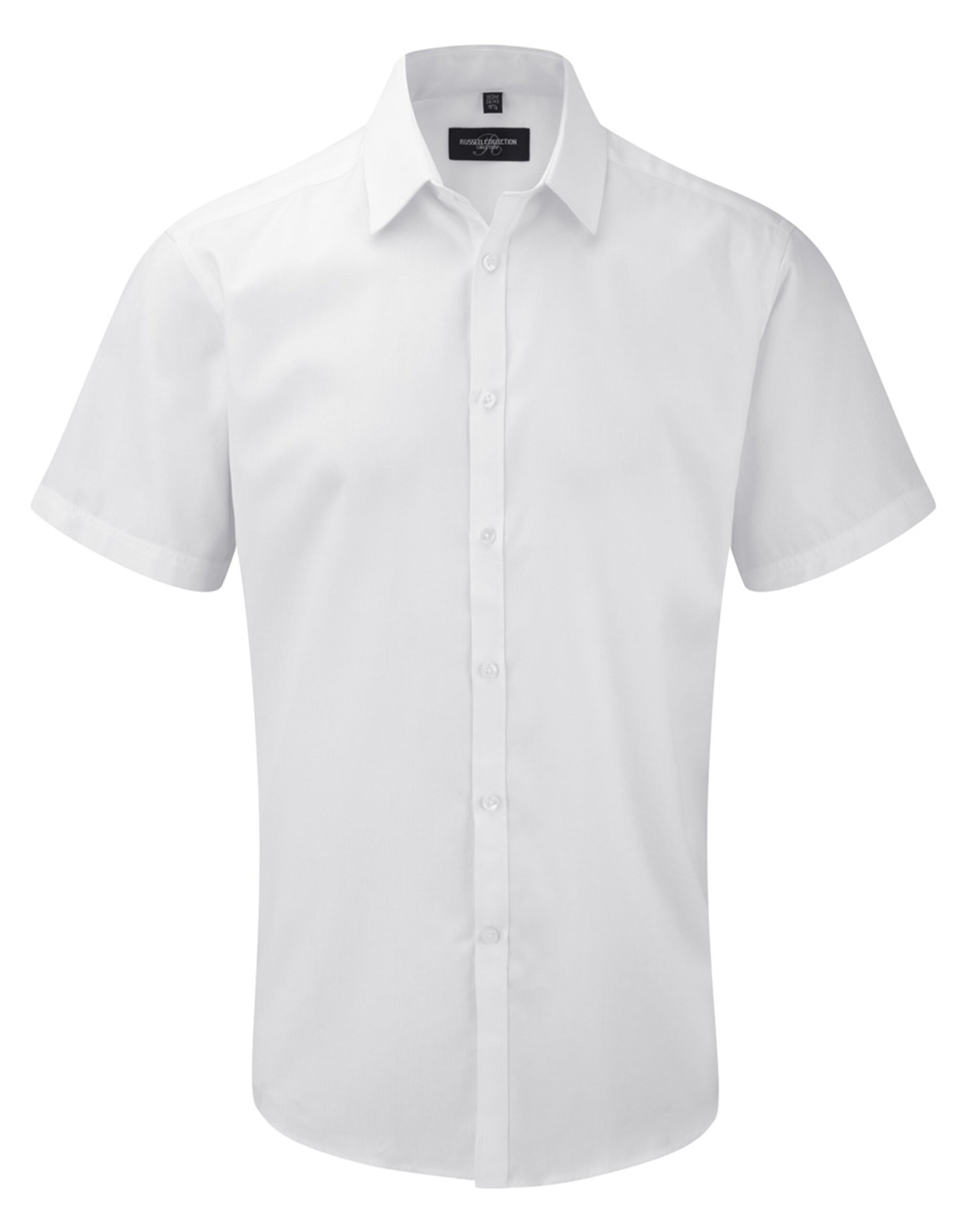 Russell Collection Mens SS H'Bone Shirt