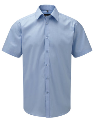 Russell Collection Mens SS H'Bone Shirt