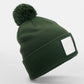 Beechfield Appliqué Patch Pom Beanie