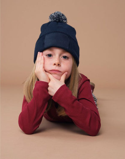 Beechfield Kids Snowstar Patch Beanie