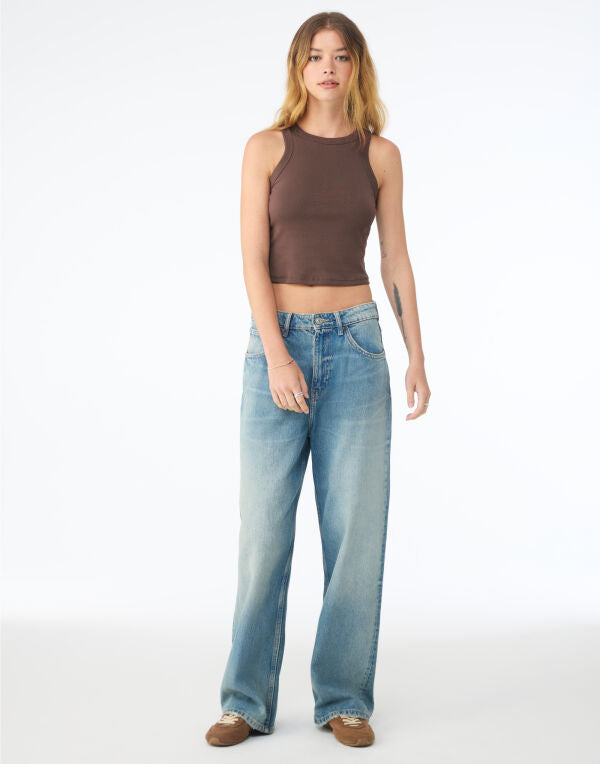 Bella Women's Micro Rib Racer Tank