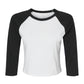 Bella Women's Micro Rib 3/4 Raglan Tee