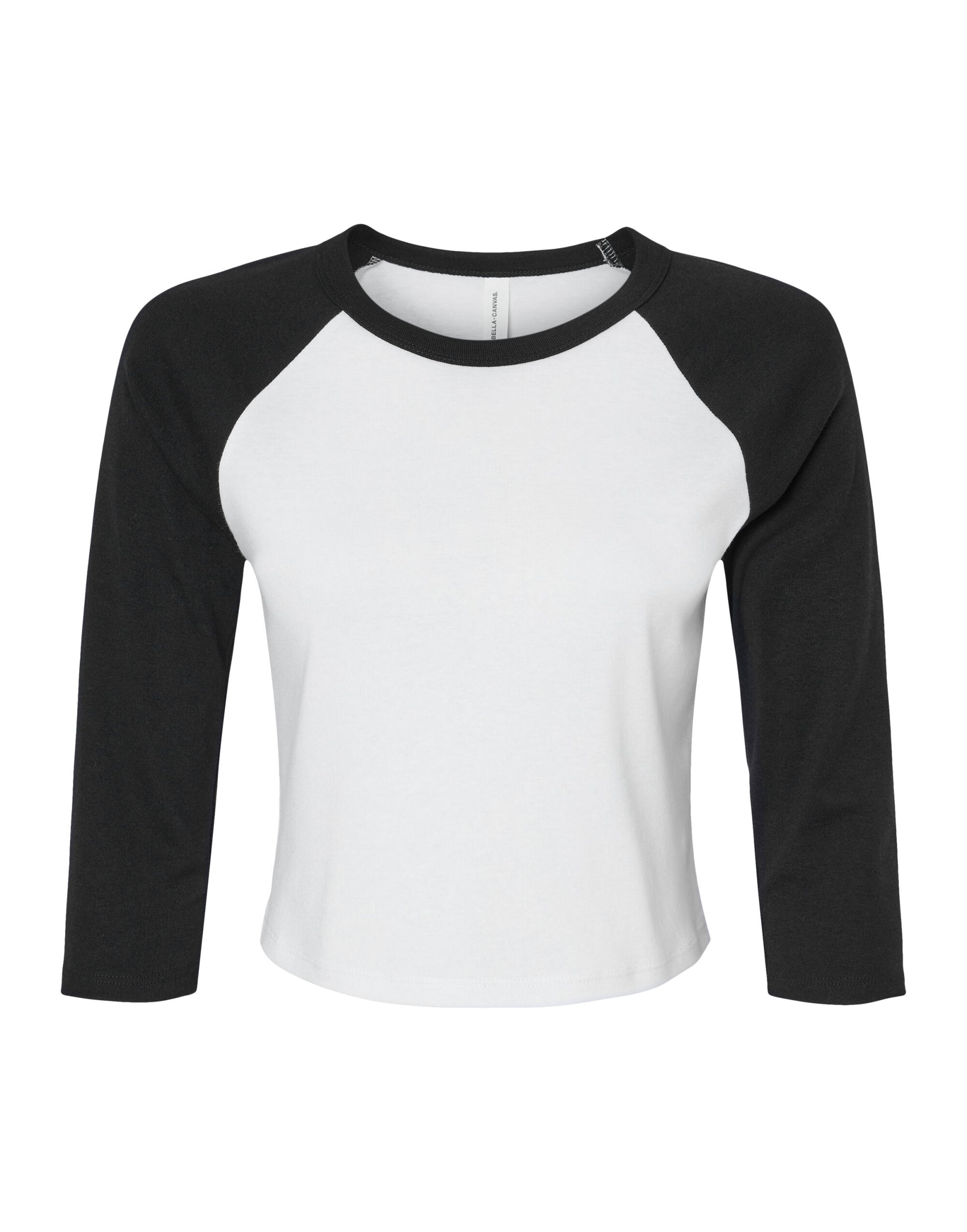 Bella Women's Micro Rib 3/4 Raglan Tee