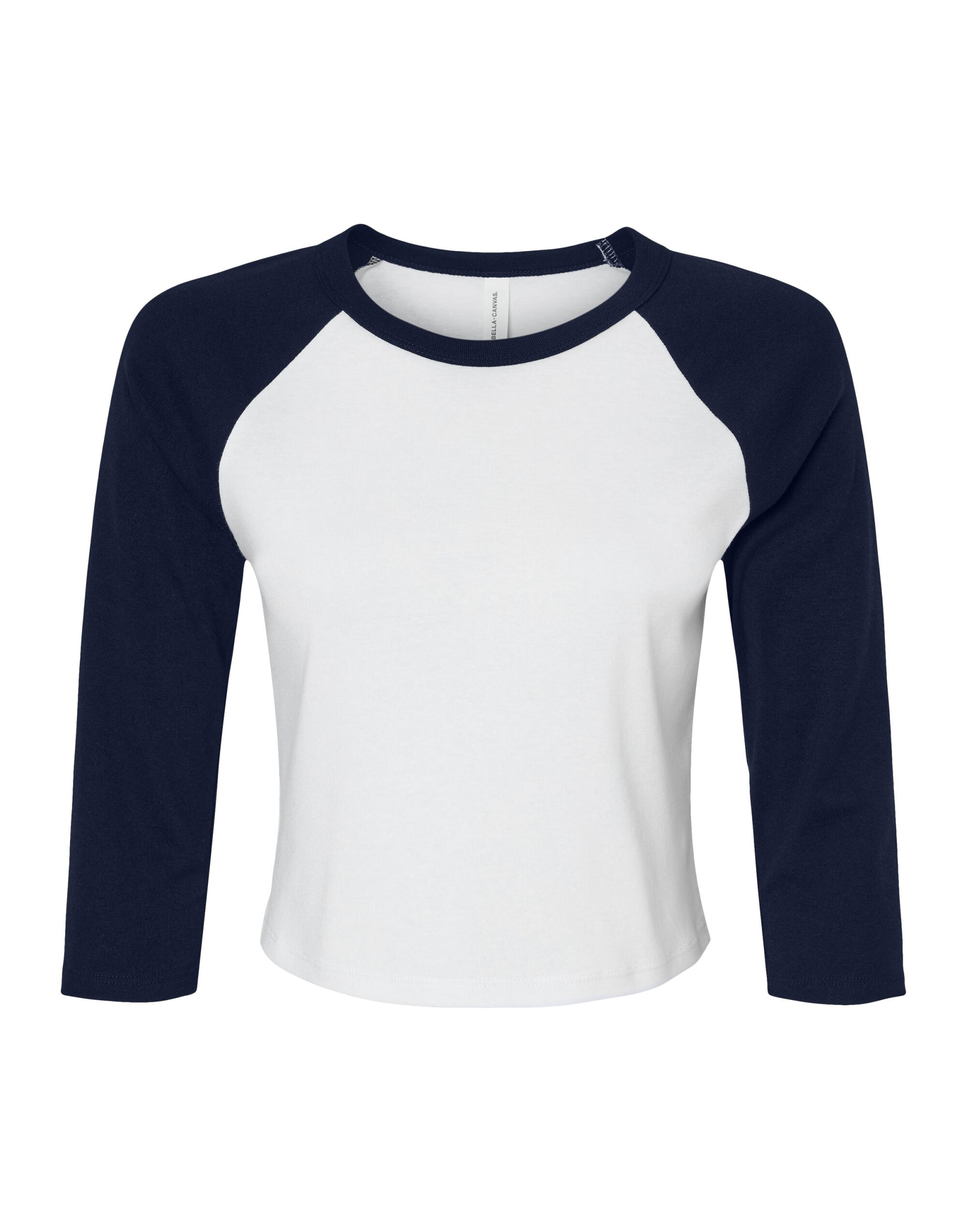 Bella Women's Micro Rib 3/4 Raglan Tee