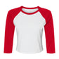 Bella Women's Micro Rib 3/4 Raglan Tee