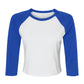 Bella Women's Micro Rib 3/4 Raglan Tee