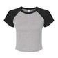 Bella Women's Micro Rib Raglan Baby Tee