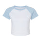 Bella Women's Micro Rib Raglan Baby Tee