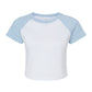 Bella Women's Micro Rib Raglan Baby Tee