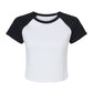 Bella Women's Micro Rib Raglan Baby Tee
