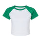 Bella Women's Micro Rib Raglan Baby Tee