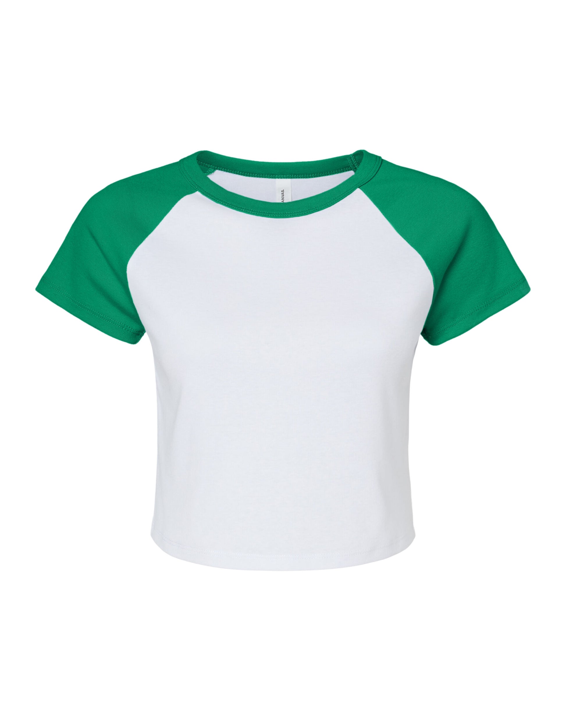 Bella Women's Micro Rib Raglan Baby Tee