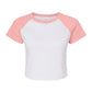 Bella Women's Micro Rib Raglan Baby Tee