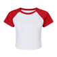 Bella Women's Micro Rib Raglan Baby Tee