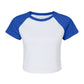 Bella Women's Micro Rib Raglan Baby Tee