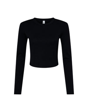 Bella Women's Micro Rib Long Sleeve Tee