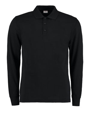Kustom Kit Mens Pique L/S Polo Shirt