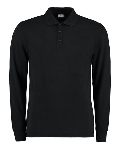 Kustom Kit Mens Pique L/S Polo Shirt