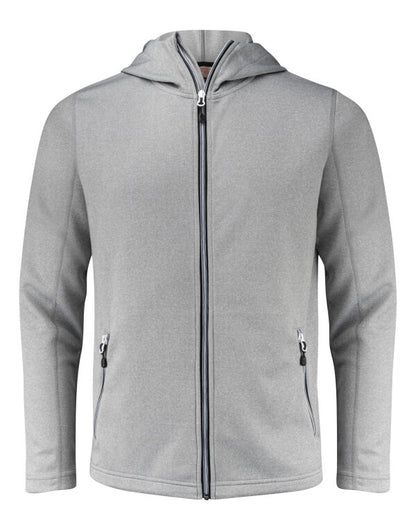 Printer Red Layback Full Zip Hoodie