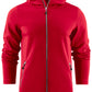 Printer Red Layback Full Zip Hoodie