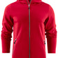 Printer Red Layback Full Zip Hoodie