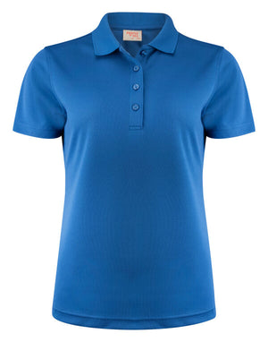 Printer Red Ladies Smash Polo Shirt