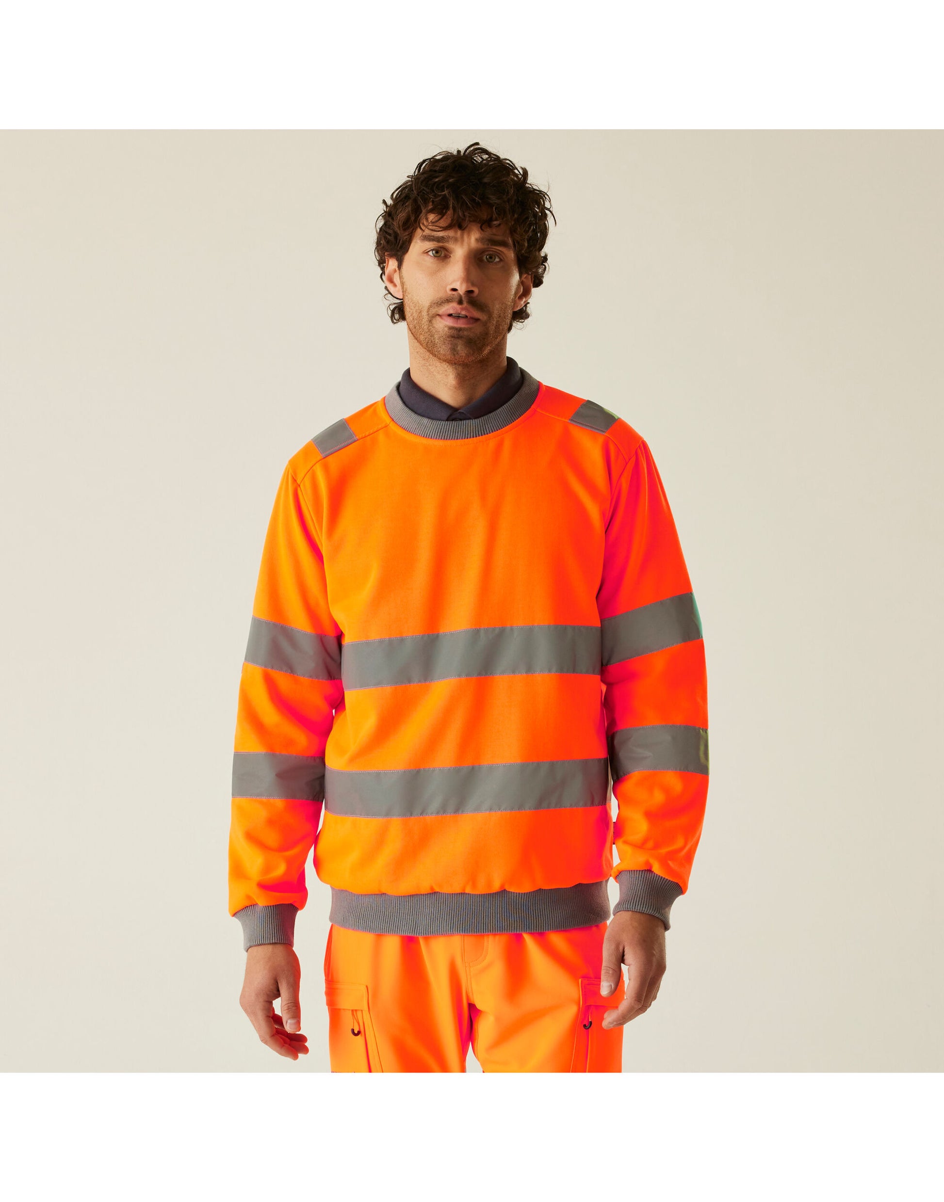 Regatta Hi-Vis Pro Contract Crew Sweat