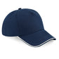Beechfield Authentic 5 Panel Piped Peak