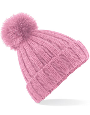 Beechfield Verbier Fur Pop Pom Beanie