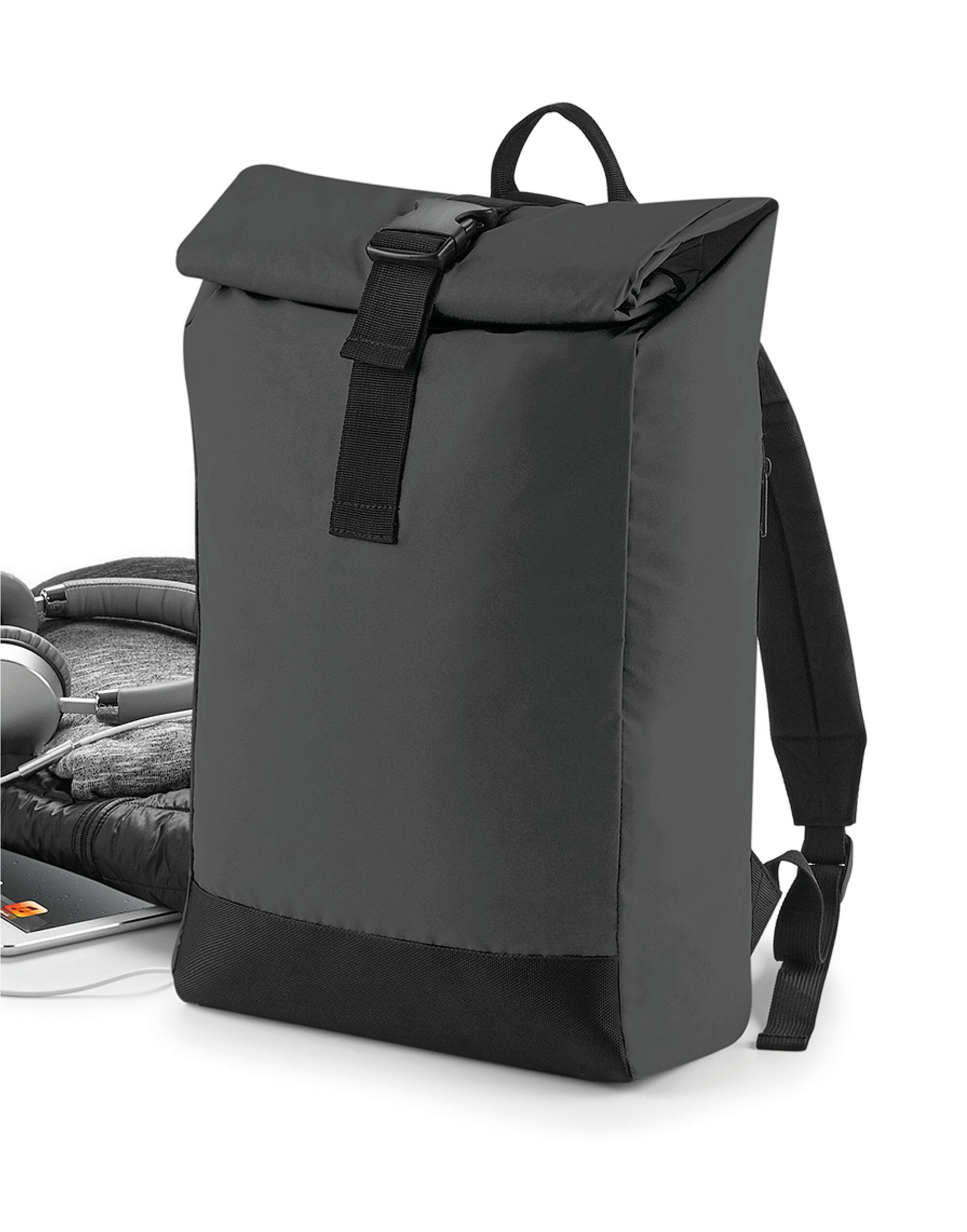 Bagbase Reflective Roll-Top Backpack